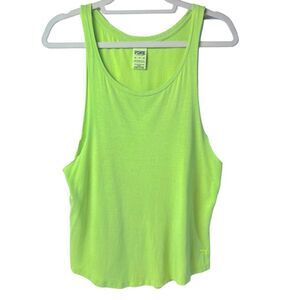 PINK Victoria’s Secret Muscle Tank Top Lime Green XS